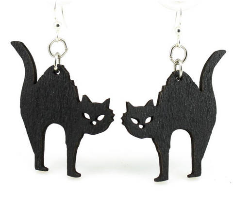 Halloween Cat Dangly earrings