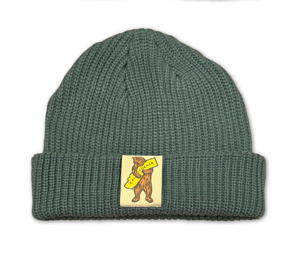 Bear Hug Fisherman's beanie - Green