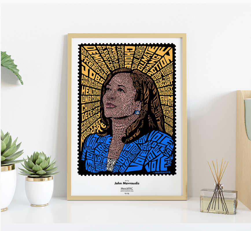 Kamala Harris art print