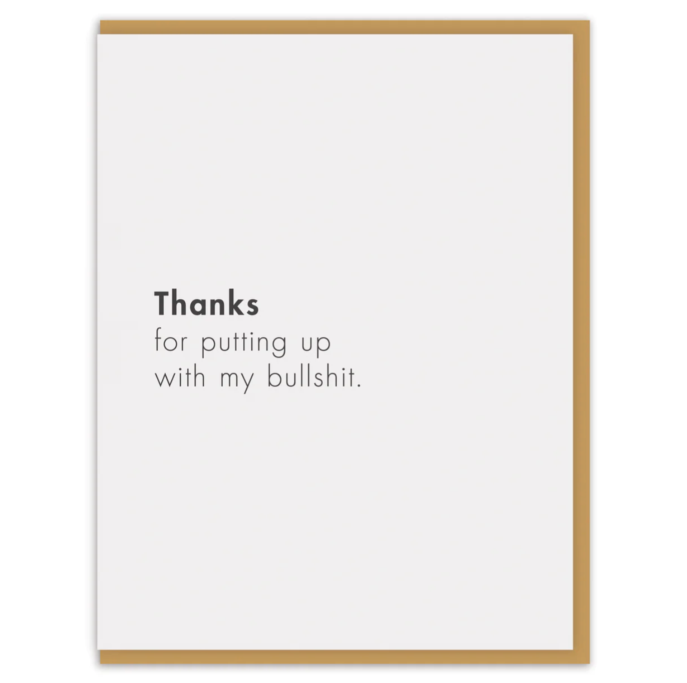 Putting up with Me card