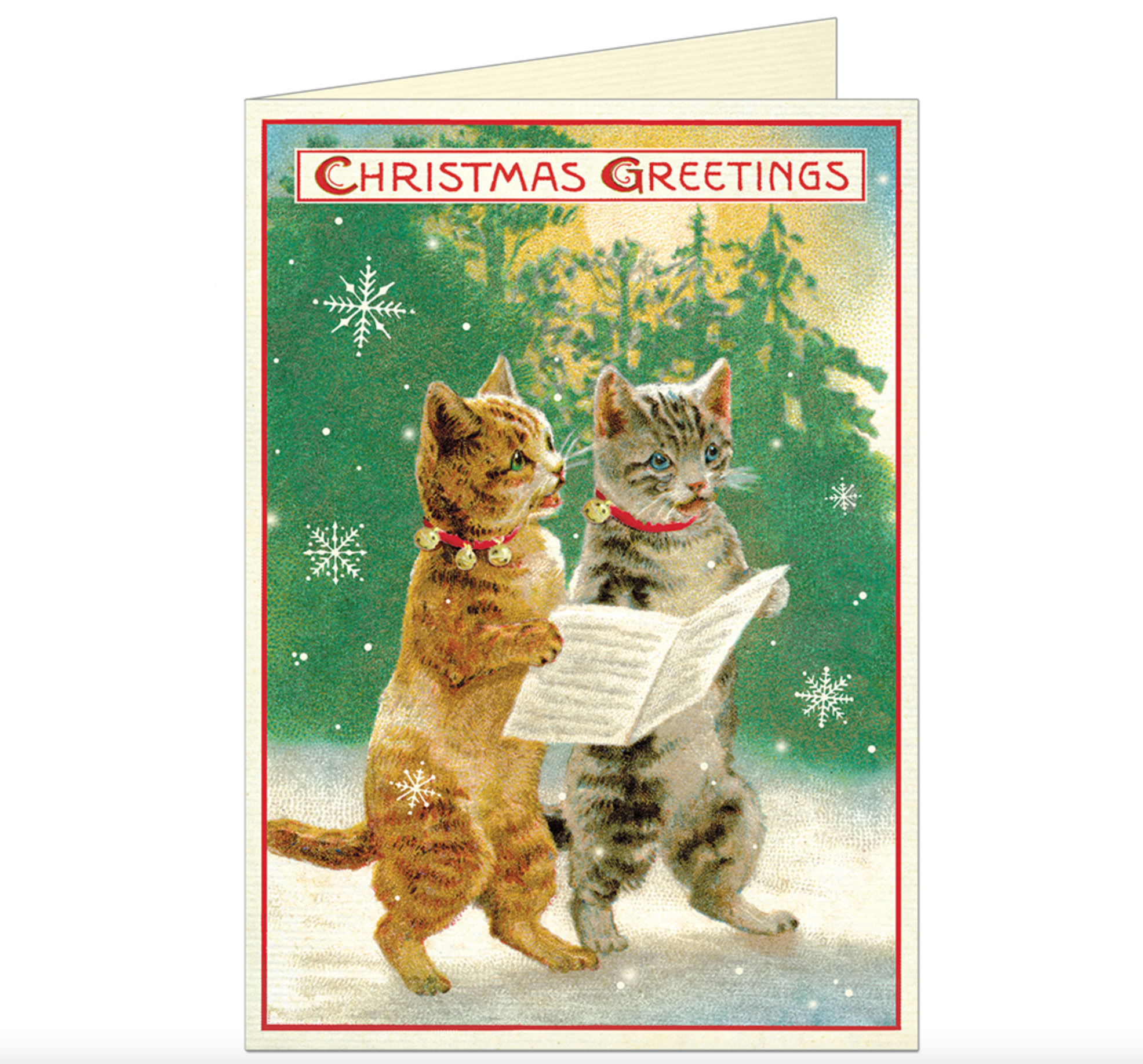 Christmas Greetings Cats card