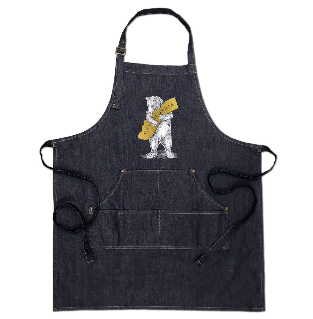 California Bear Denim Apron