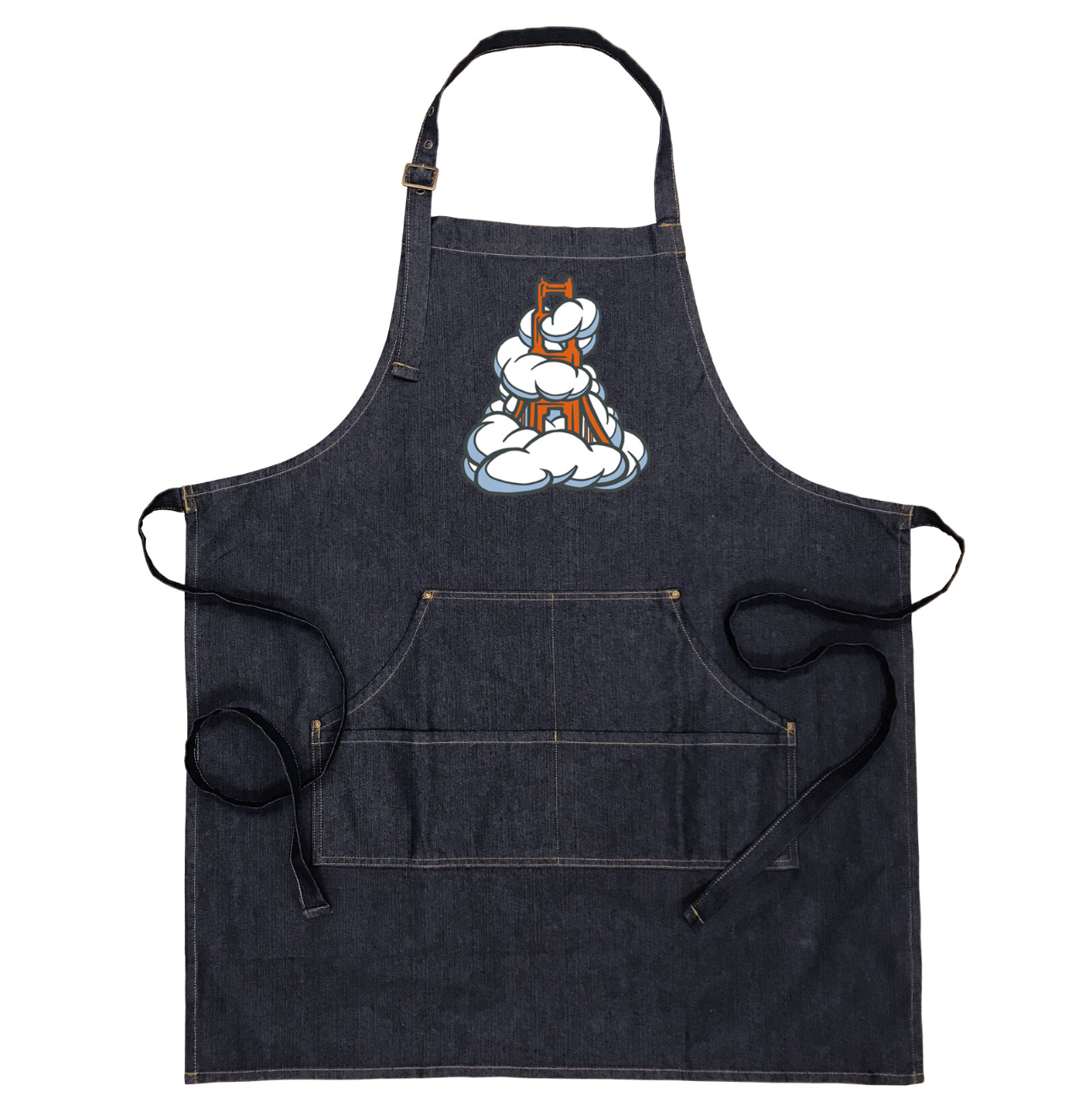 Foggy Denim Apron