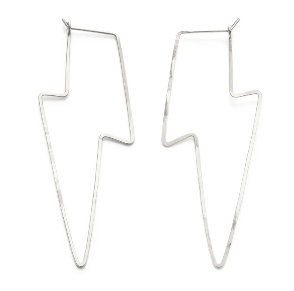 Lightning Bolt Hoops