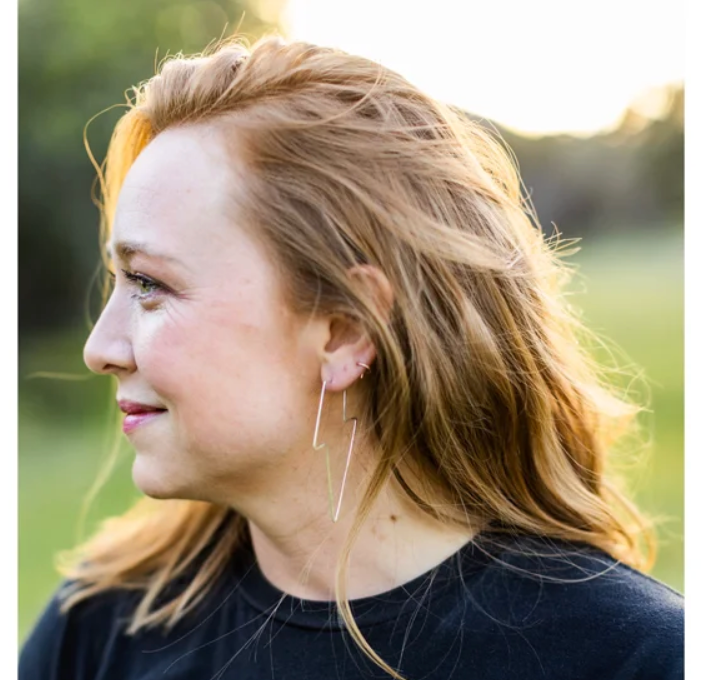 Lightning Bolt Hoops