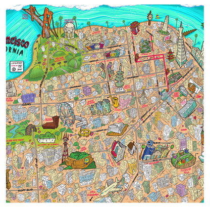 San Francisco Map by Sirron Norris