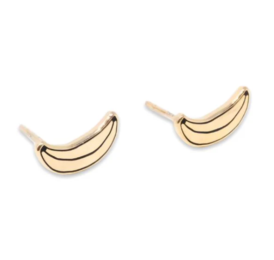 Banana Enamel studs