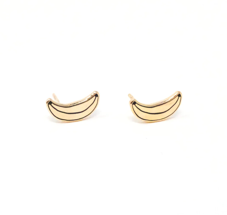 Banana Enamel studs