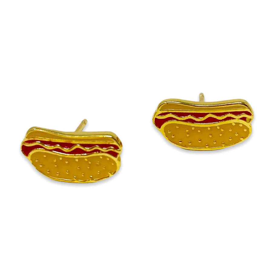 Hot Dog Enamel studs