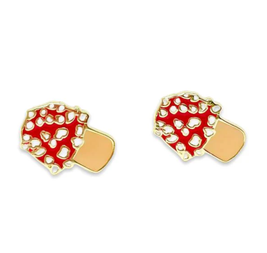 Mushroom Enamel studs