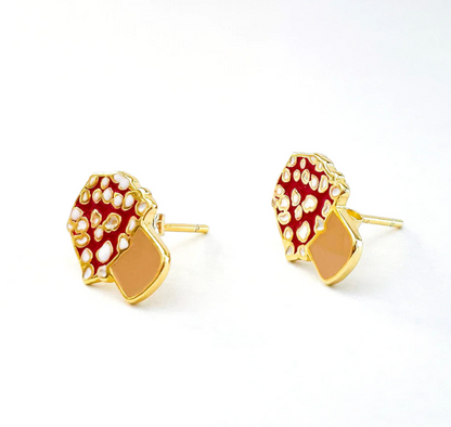 Mushroom Enamel studs