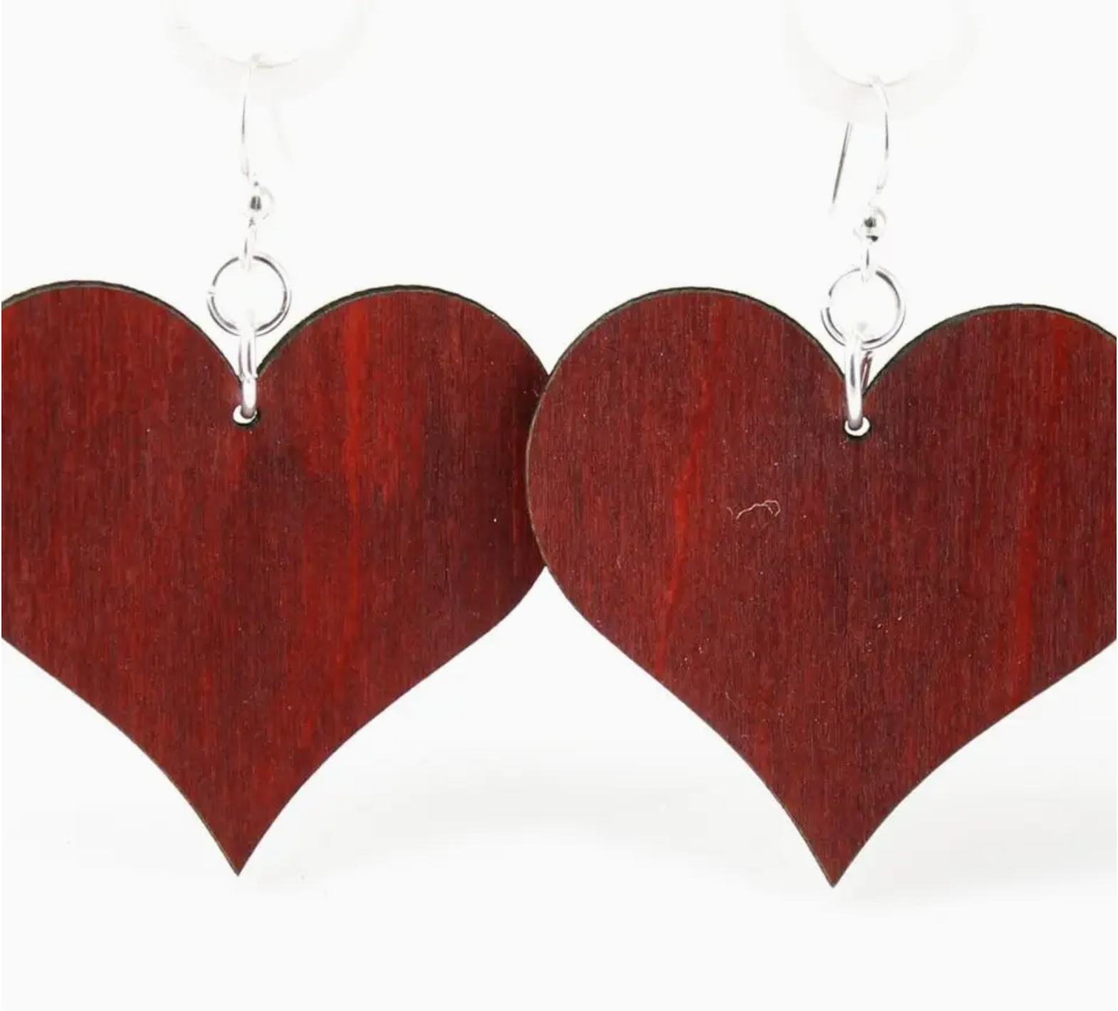 Solid Heart Dangly earrings