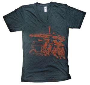 Sutro Tower Unisex Vneck T-Shirt