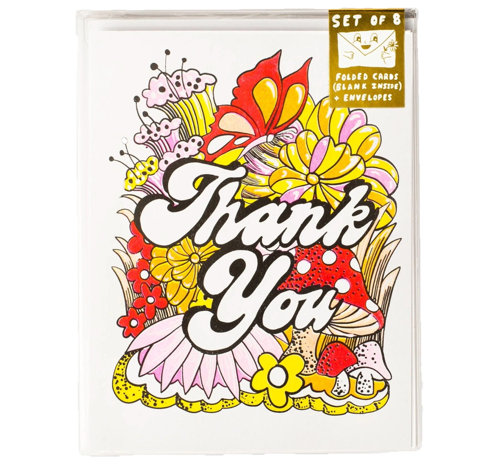 Floral Thank you card set