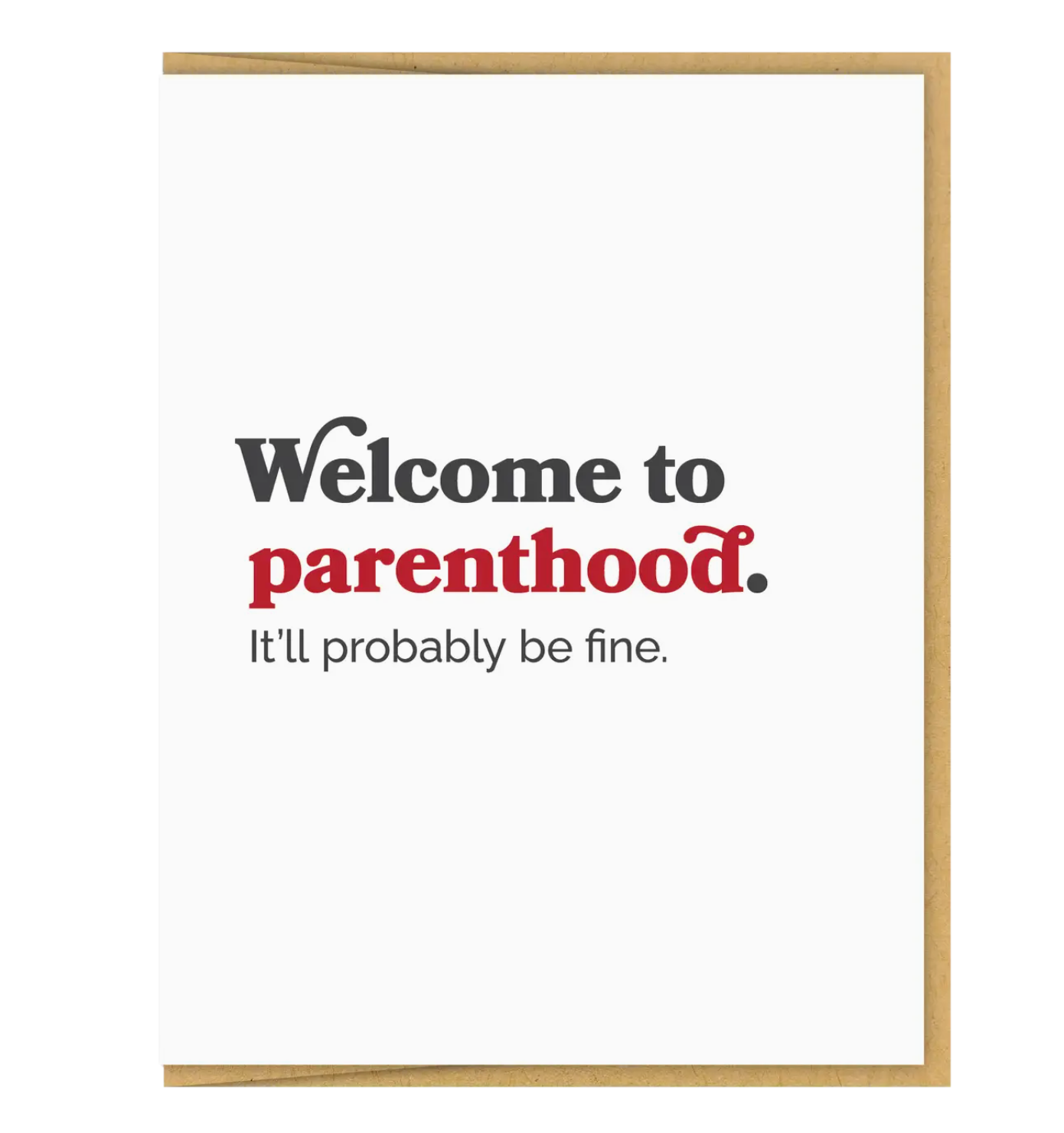 Welcome to Parenthood card