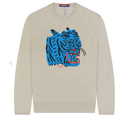 Blue Tiger Crew Sweatshirt