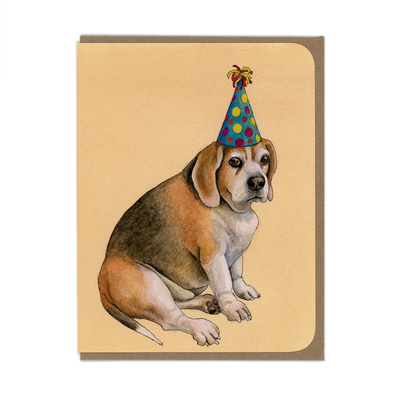 Party Beagle Greeting Card