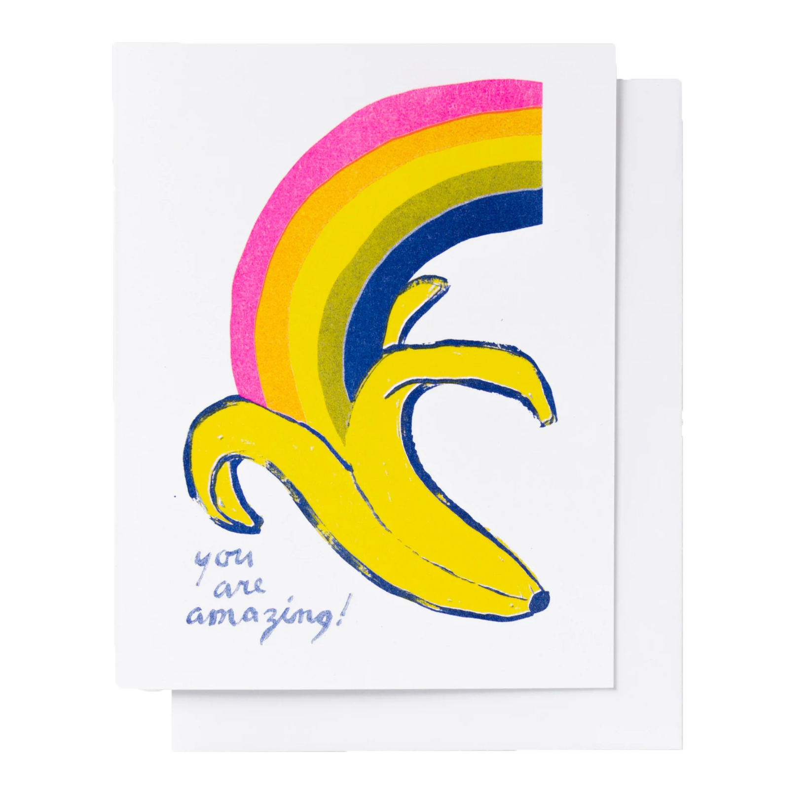 Banana Rainbow greeting card