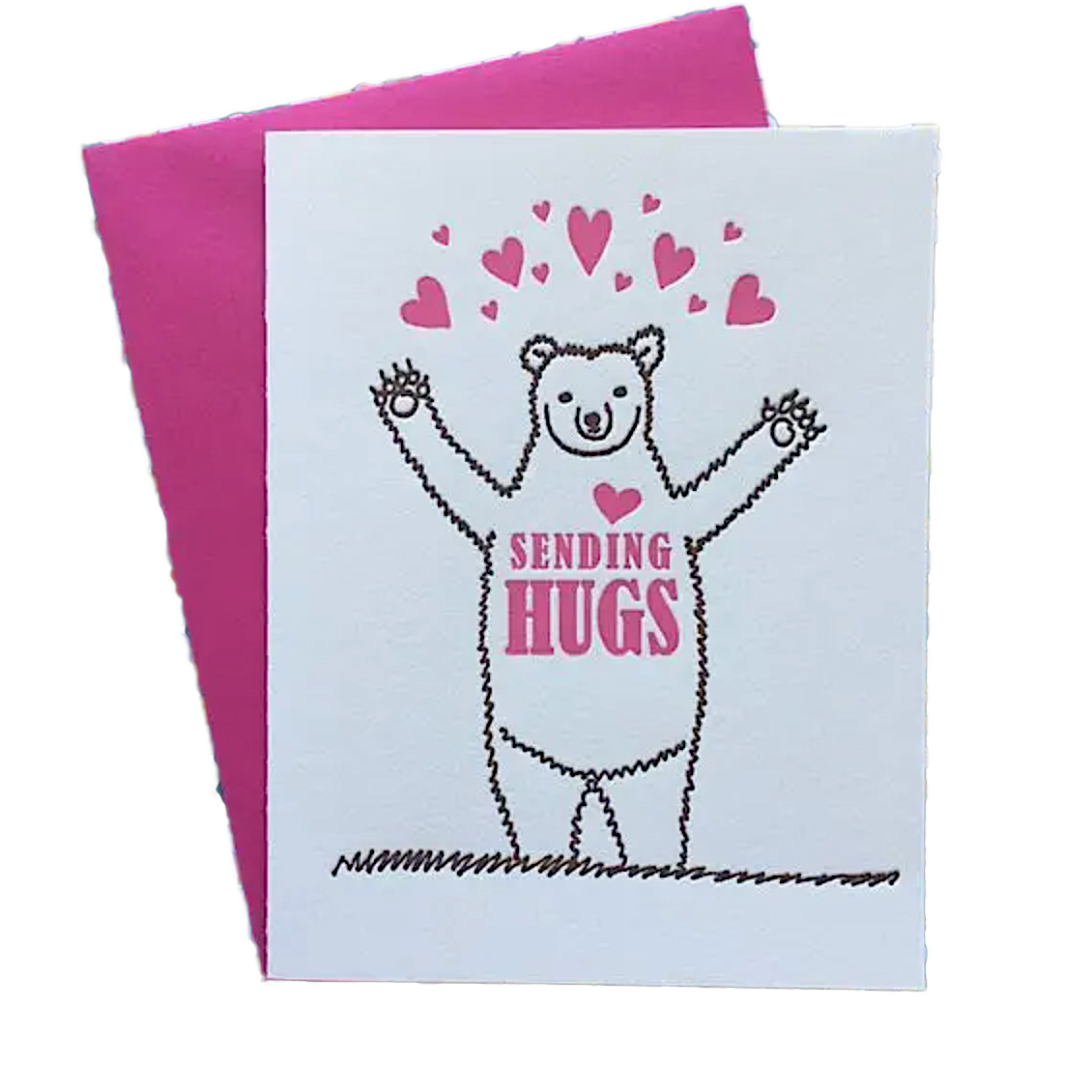 Bear Hugs Letterpress card