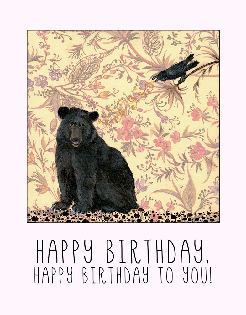 Happy Birthday Bear Greeting Card