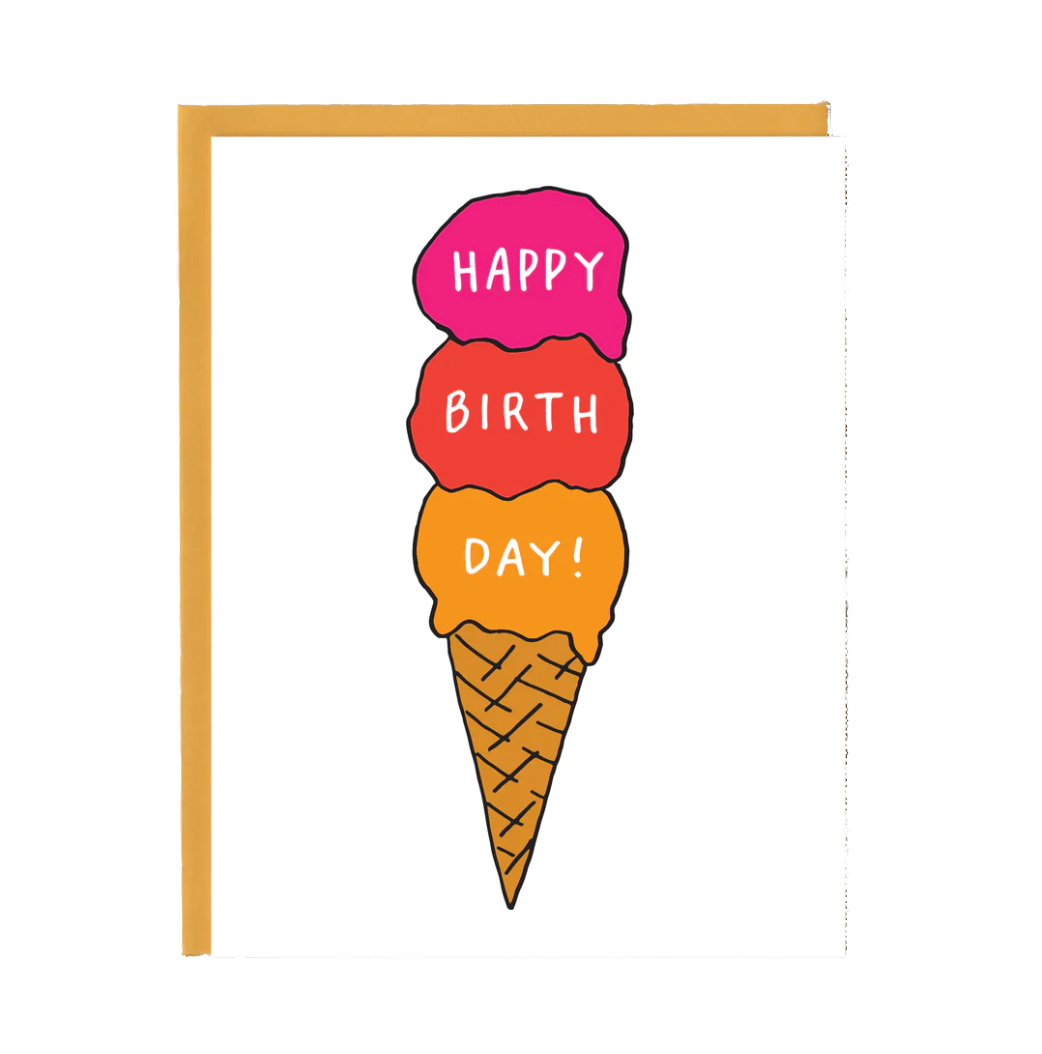 Birthday Ice Cream Greeting Card