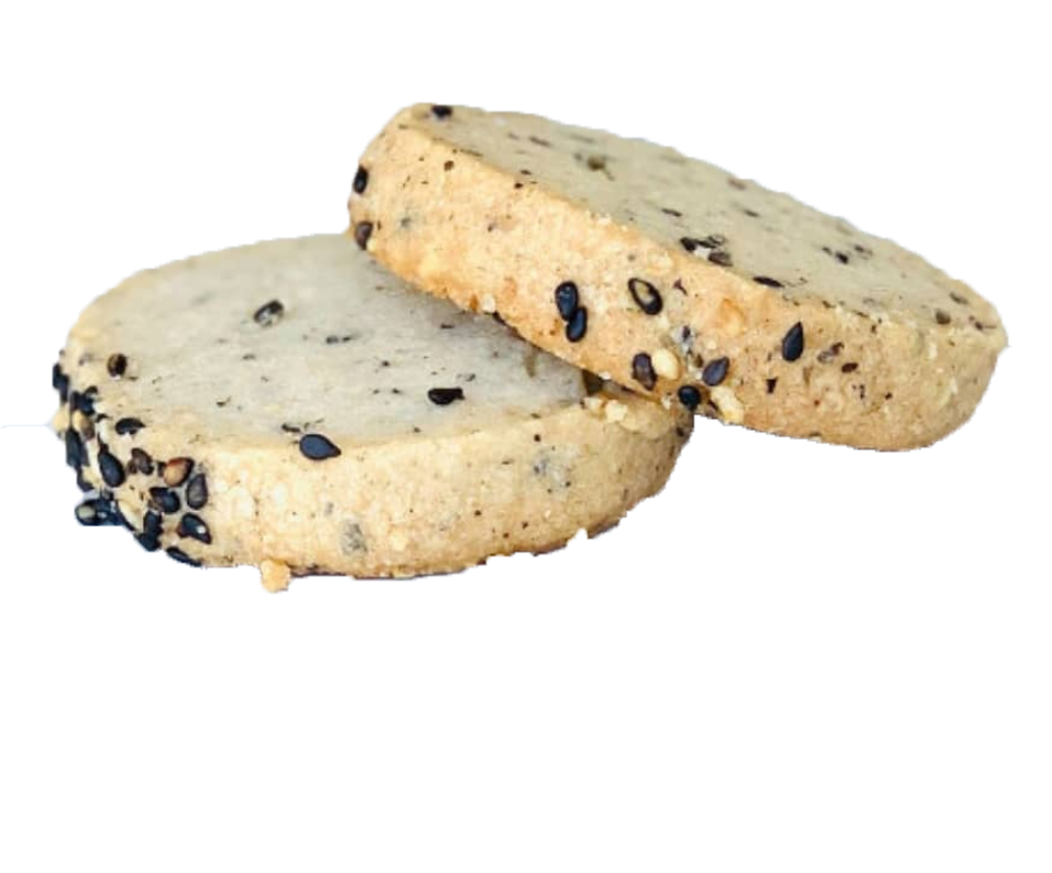 Black Sesame Shortbread