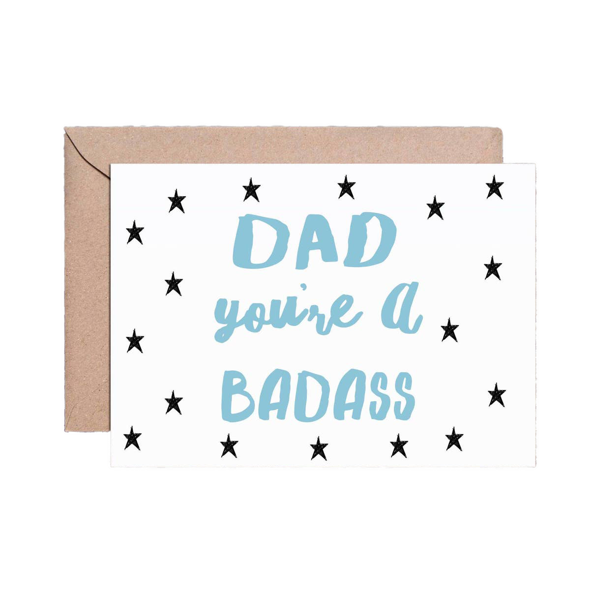 Badass Dad greeting card