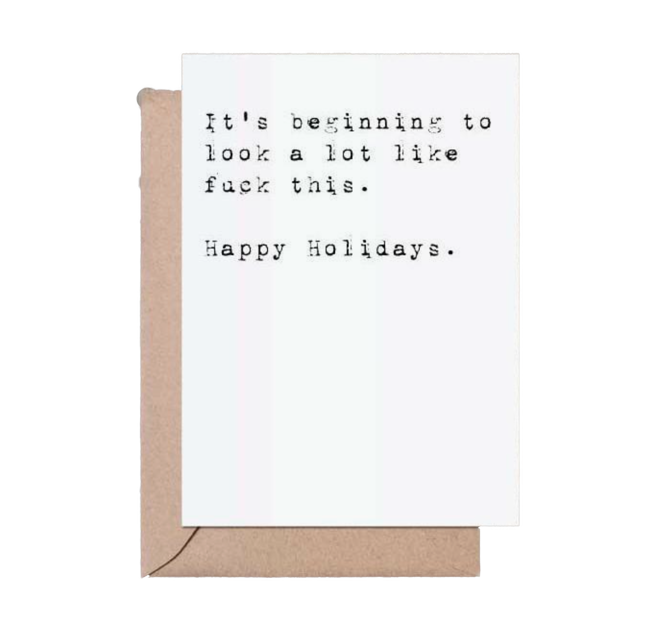 Fuck This Holidays greeting card