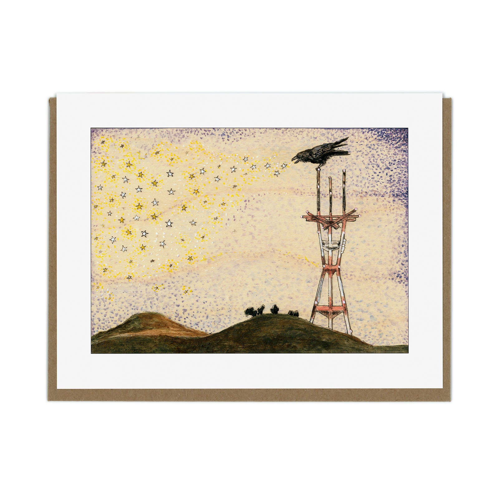 Crow Sutro Greeting Card