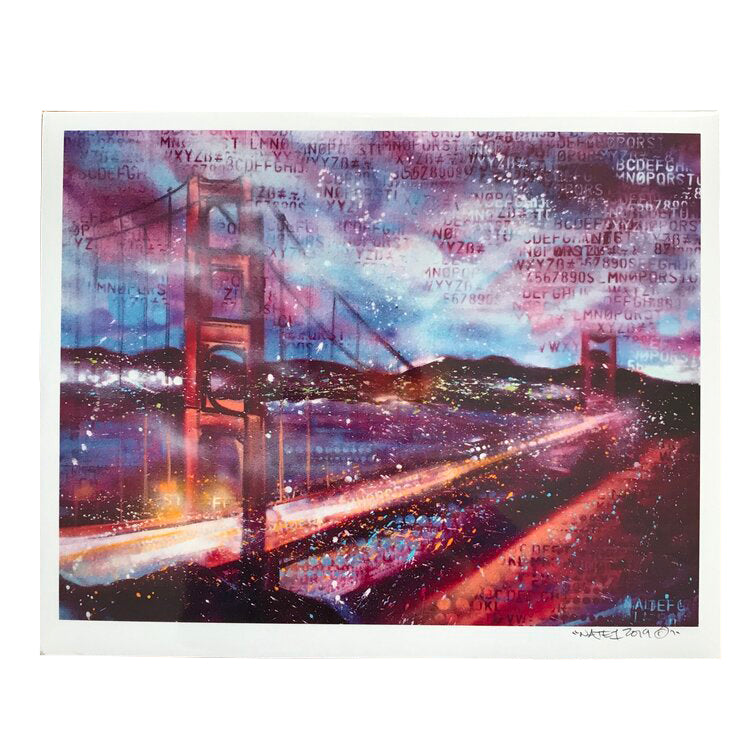 GGB at Night Art Print