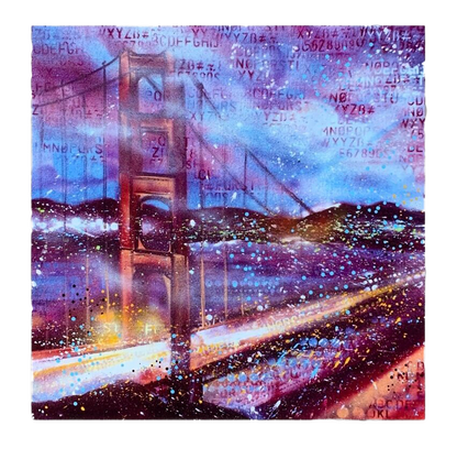 GGB at Night Art Print