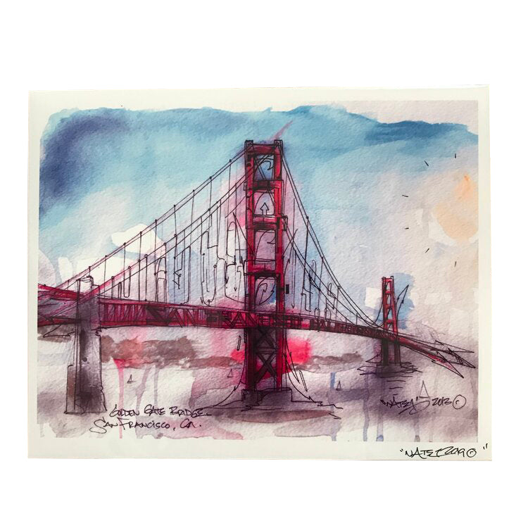 Graffiti GGB Art Print