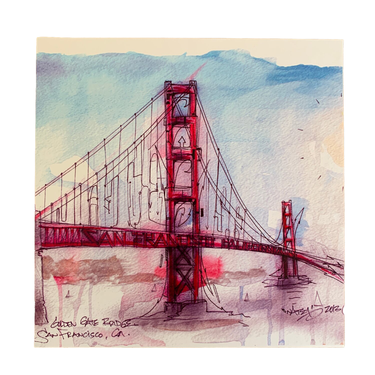 Graffiti GGB Art Print