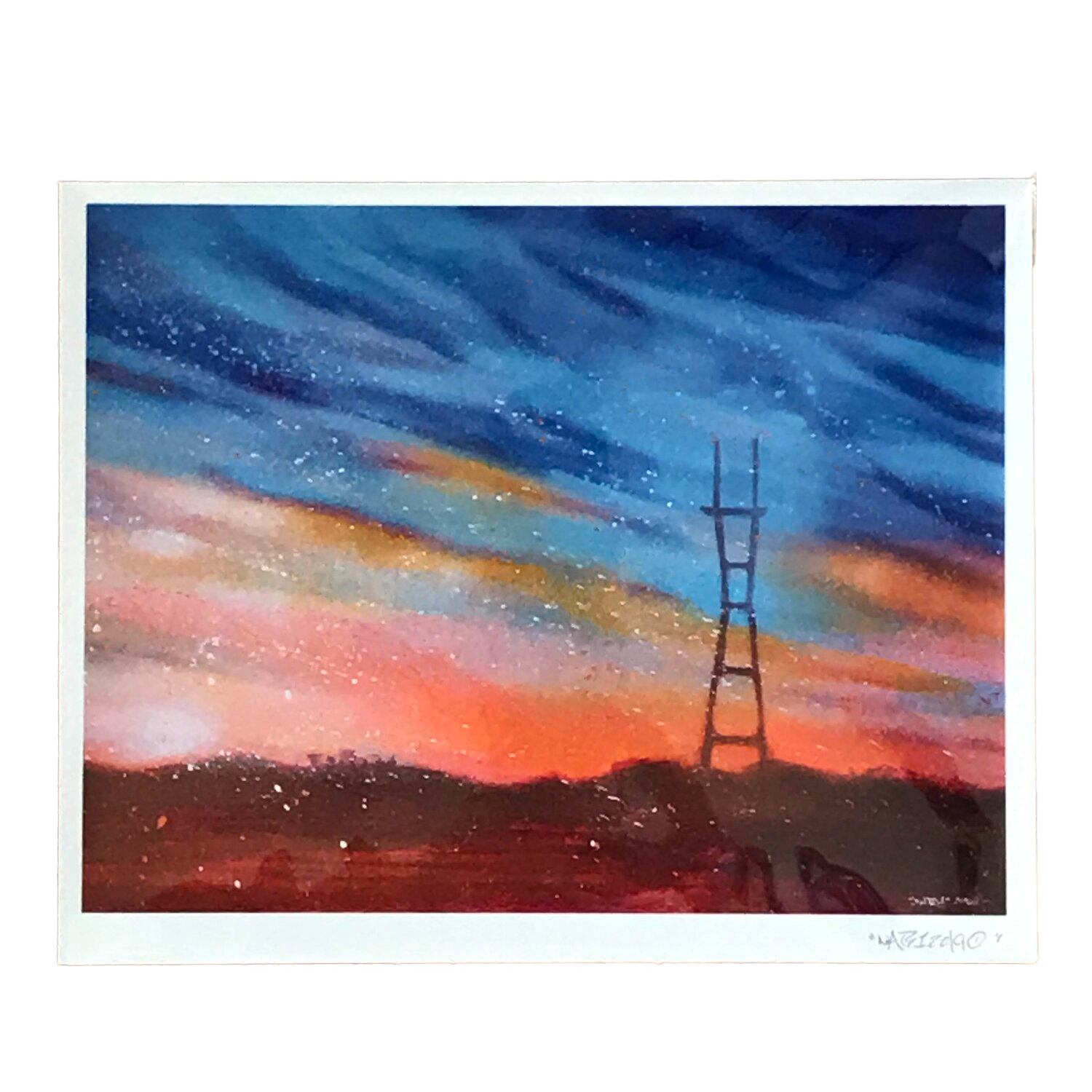 Hazy Sutro Art Print