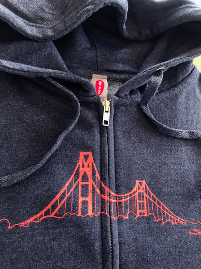 Golden Gate Bridge Zip Hoodie