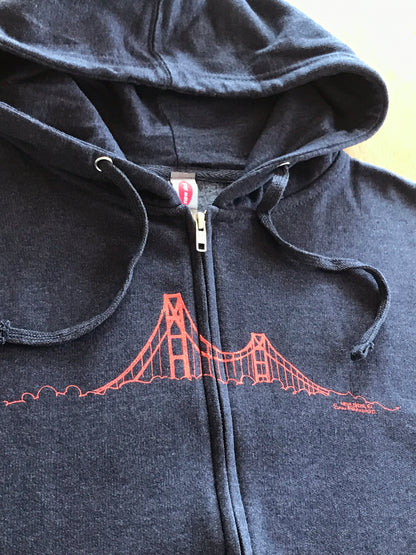 Golden Gate Bridge Zip Hoodie