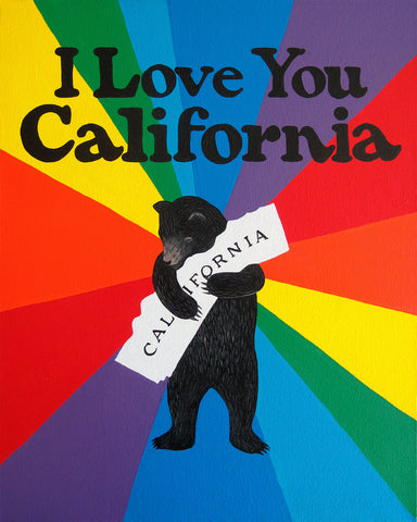 I Love You California Pride Print