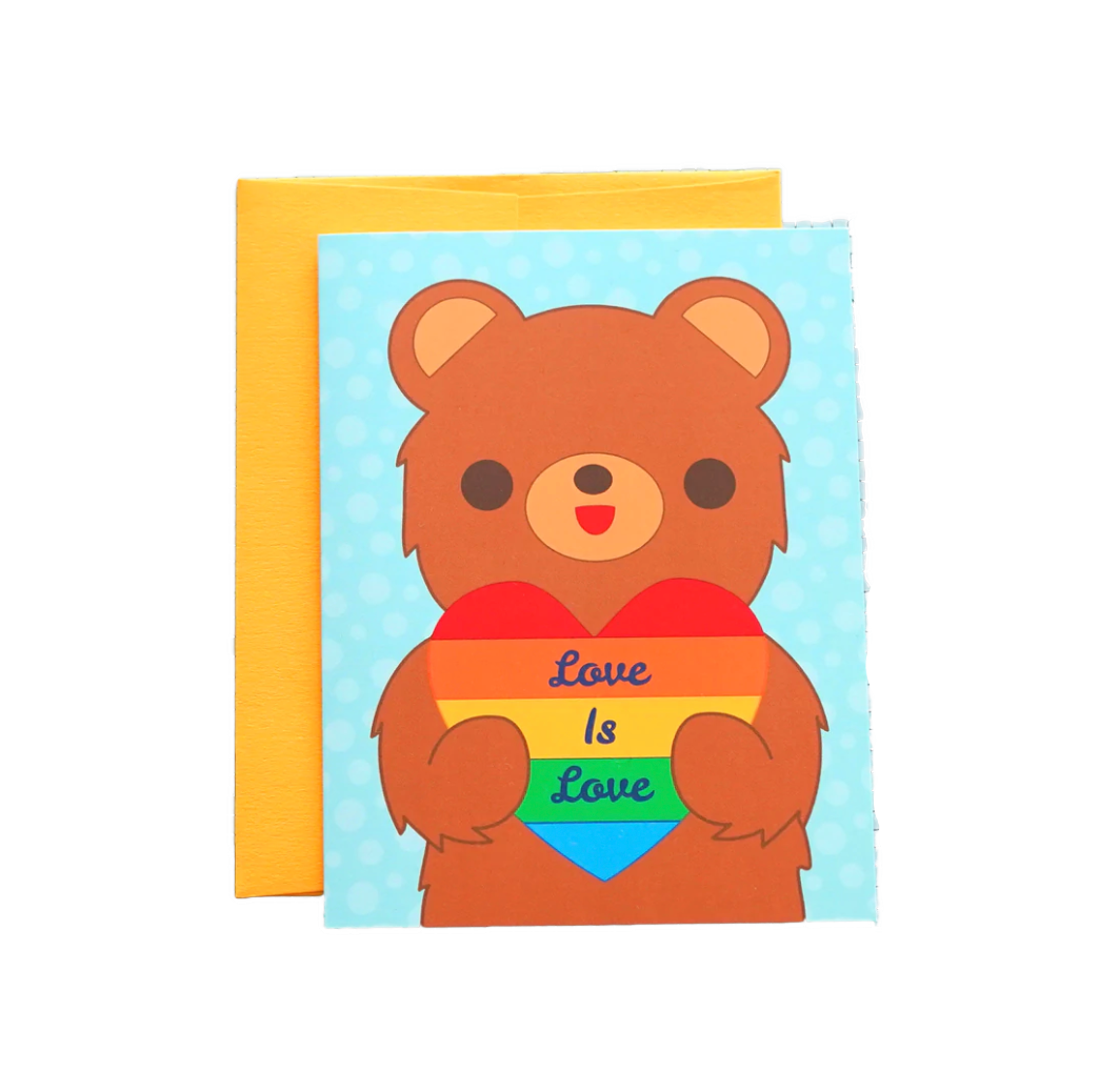 Rainbow Bear Card