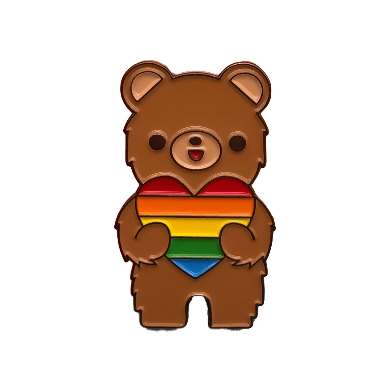 Rainbow Bear Pin