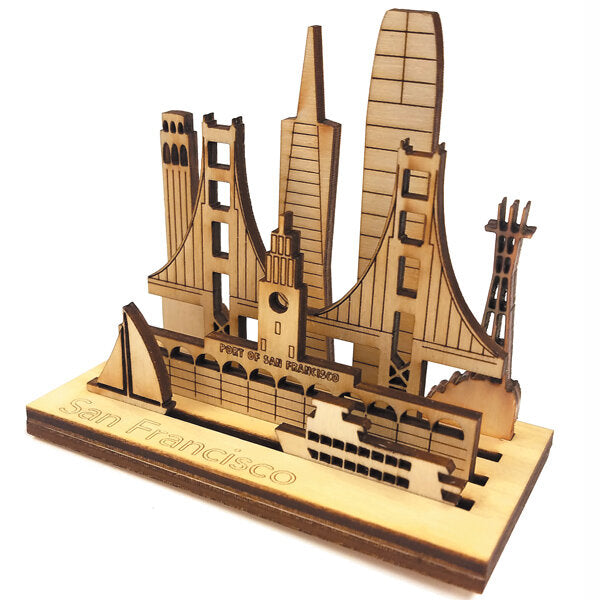 SF Skyline Wooden model