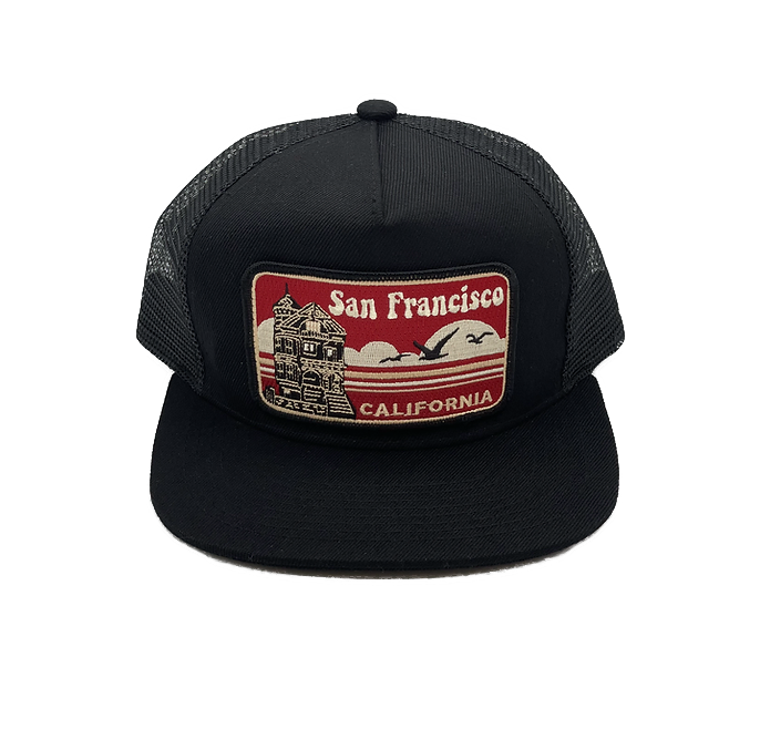 San Francisco Red Victorian Pocket Hat