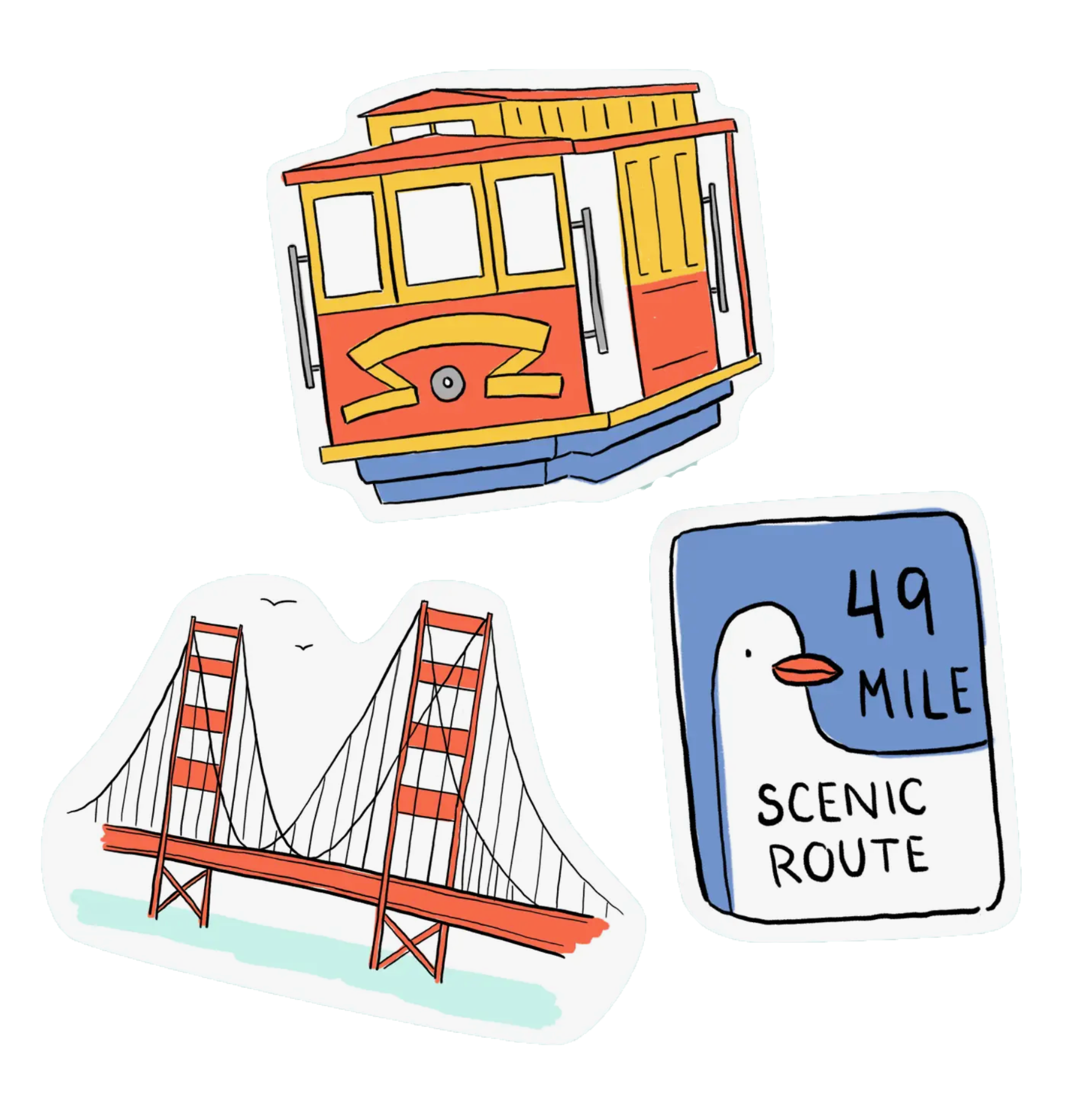 San Francisco sticker pack