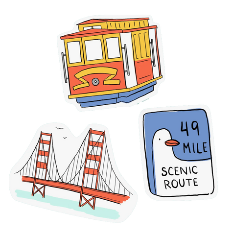 San Francisco sticker pack