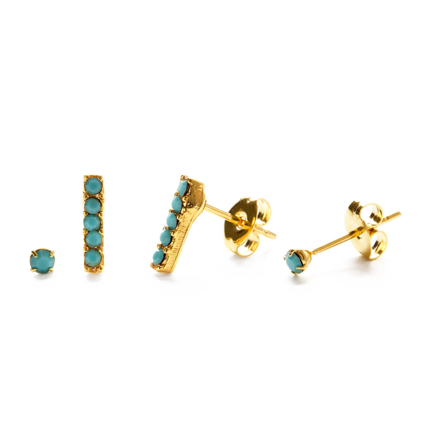 Turquoise stud set