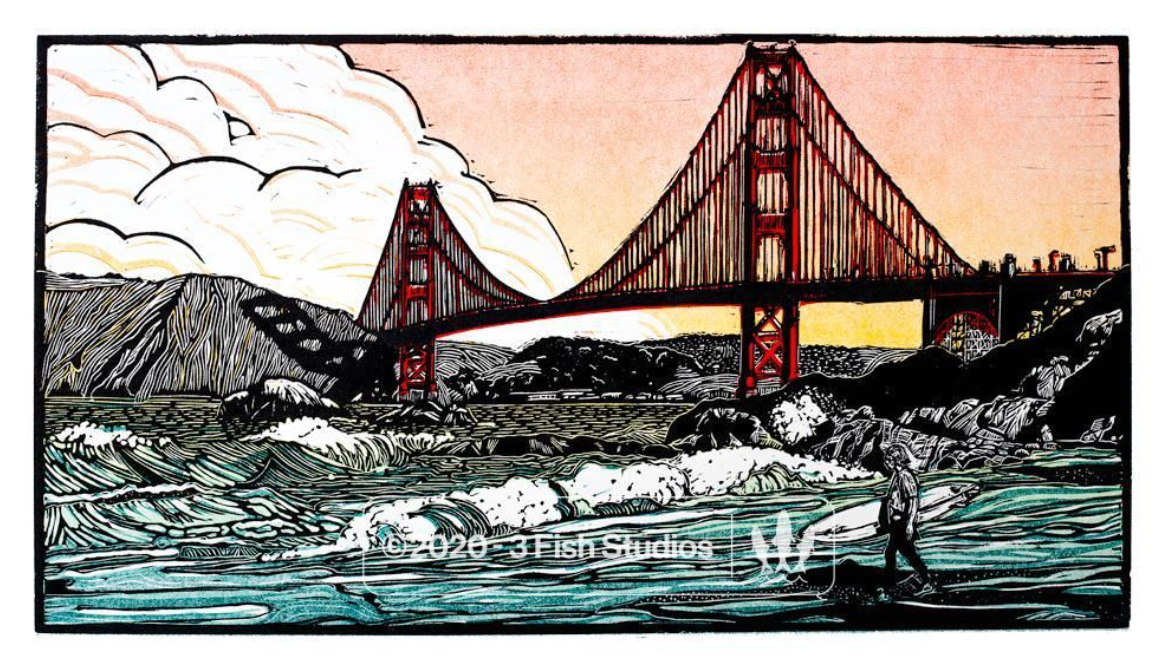 Baker Beach art print