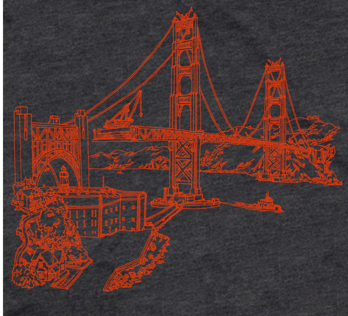 Golden Gate Bridge Baby Onesie