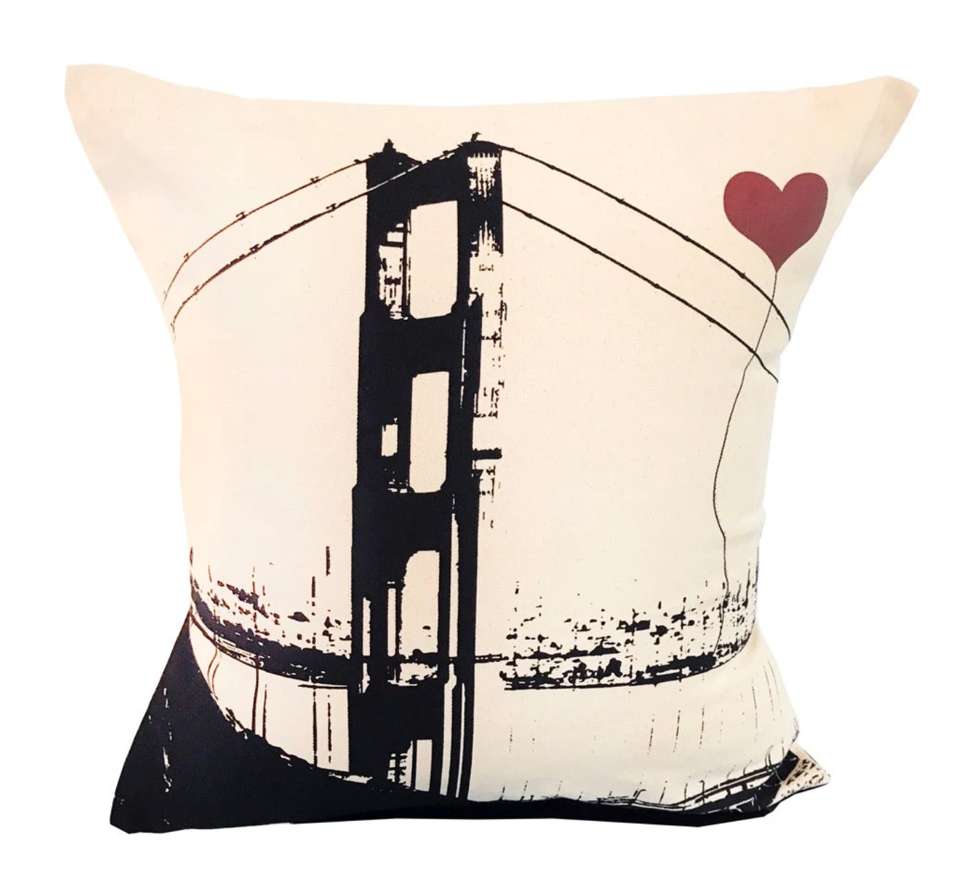 SF Lover's GGB Square Pillow