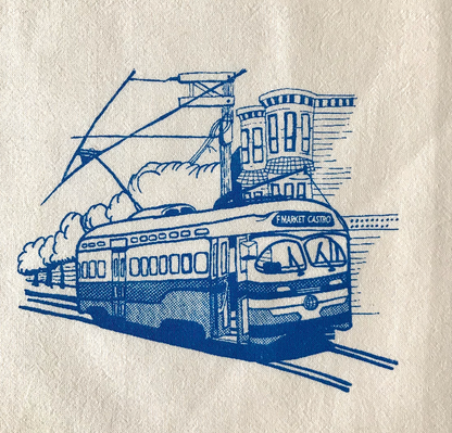 F Market San Francisco Tea Towel