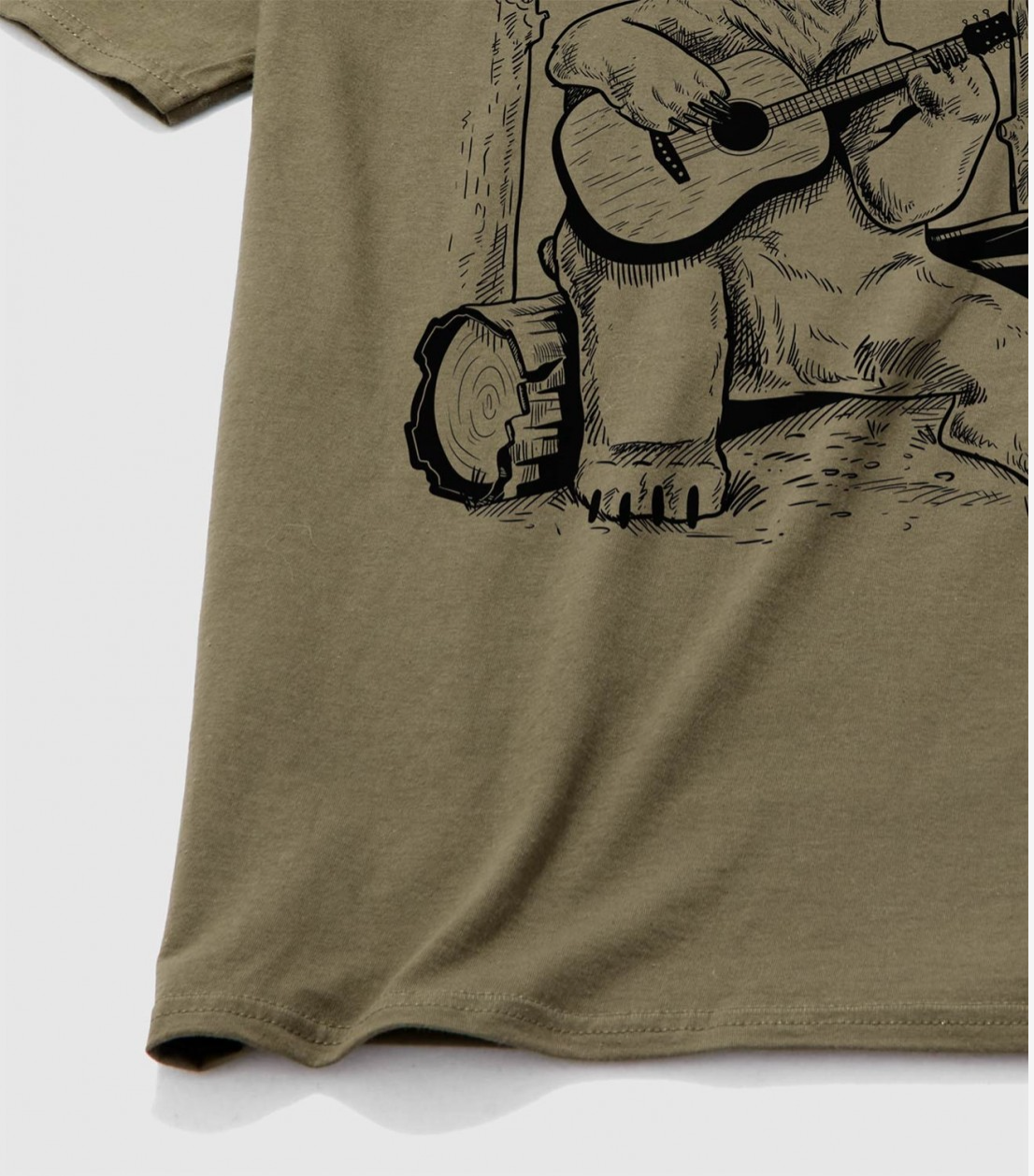 Acoustic Guitar Bear T-shirt