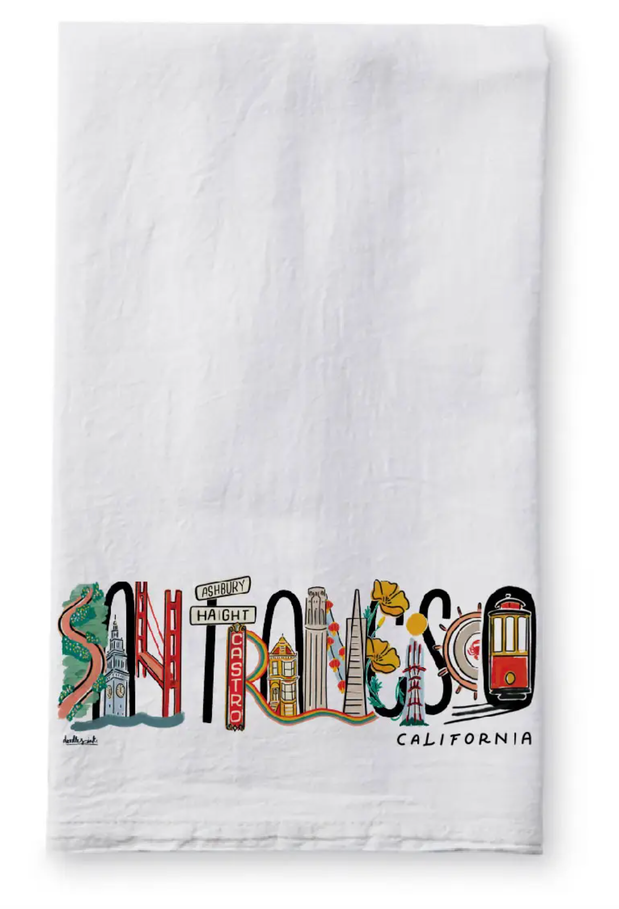 San Francisco Landmark Tea Towel